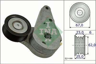 Belt Tensioner, V-ribbed belt Schaeffler INA 534 0373 10