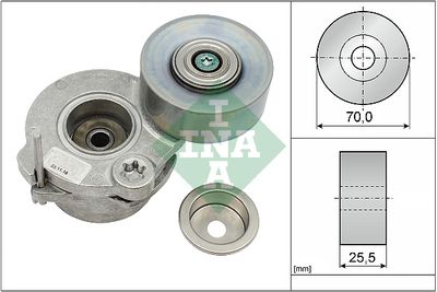 Belt Tensioner, V-ribbed belt Schaeffler INA 534 0672 10
