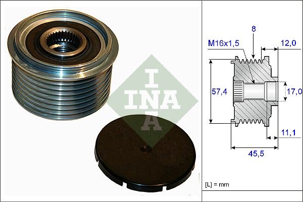 Schaeffler INA 535 0069 10 Alternator Freewheel Clutch