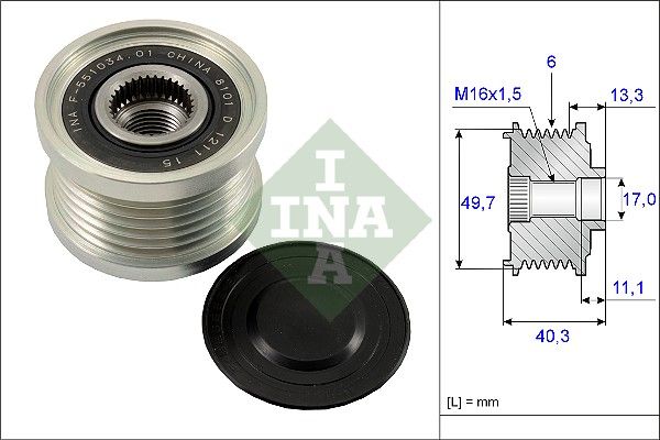 Schaeffler INA 535 0093 10 Alternator Freewheel Clutch