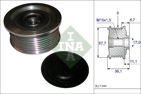 Schaeffler INA 535 0099 10 Alternator Freewheel Clutch