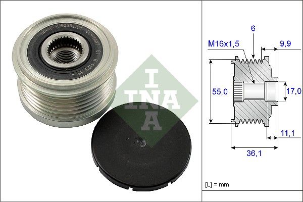 Schaeffler INA 535 0103 10 Alternator Freewheel Clutch