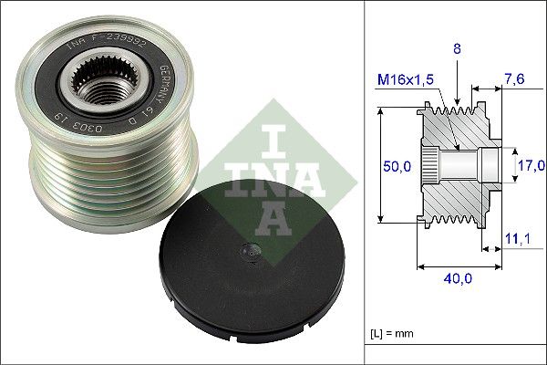 Schaeffler INA 535 0119 10 Alternator Freewheel Clutch