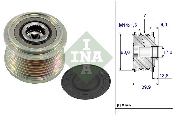 Schaeffler INA 535 0215 10 Alternator Freewheel Clutch