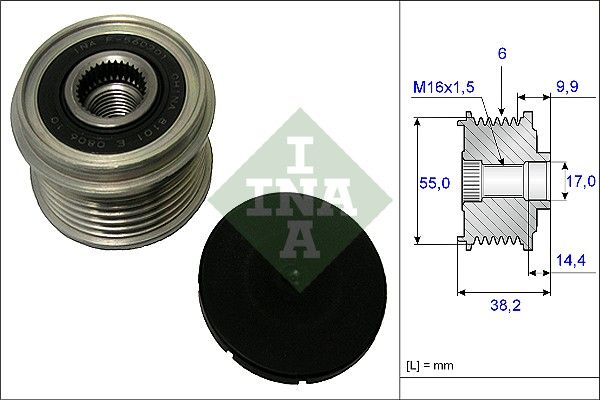 Schaeffler INA 535 0216 10 Alternator Freewheel Clutch