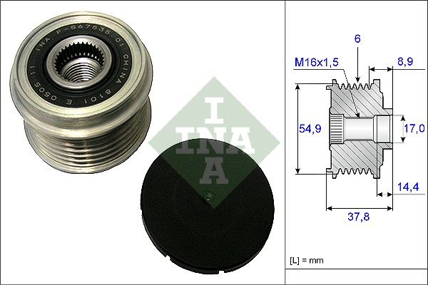 Schaeffler INA 535 0217 10 Alternator Freewheel Clutch