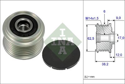 Alternator Freewheel Clutch Schaeffler INA 535 0219 10