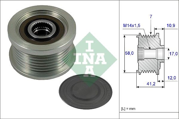Schaeffler INA 535 0232 10 Alternator Freewheel Clutch