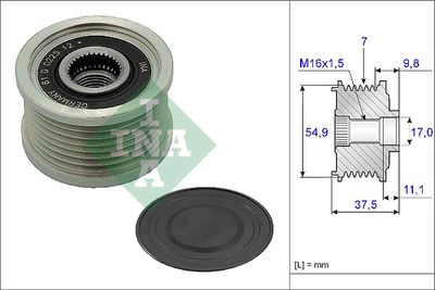 Alternator Freewheel Clutch Schaeffler INA 535 0235 10