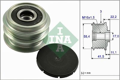 Alternator Freewheel Clutch Schaeffler INA 535 0269 10