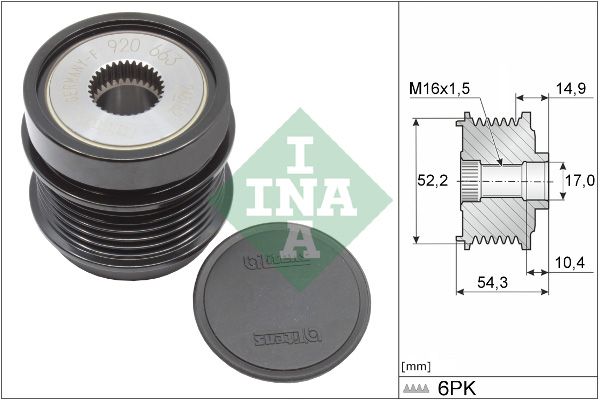 Schaeffler INA 535 0342 10 Alternator Freewheel Clutch