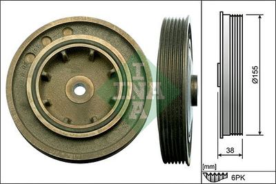 Belt Pulley, crankshaft Schaeffler INA 544 0101 10