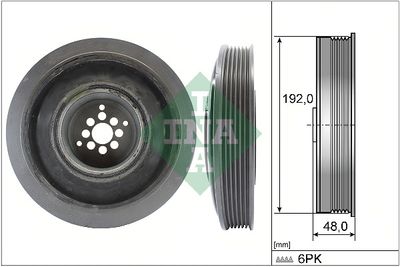 Belt Pulley, crankshaft Schaeffler INA 544 0102 10