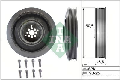 Belt Pulley Set, crankshaft Schaeffler INA 544 0102 20