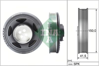 Belt Pulley, crankshaft Schaeffler INA 544 0129 10