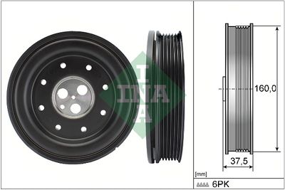 Belt Pulley, crankshaft Schaeffler INA 544 0134 10