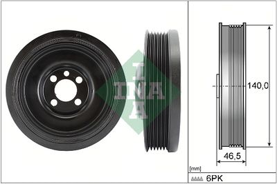 Belt Pulley, crankshaft Schaeffler INA 544 0138 10
