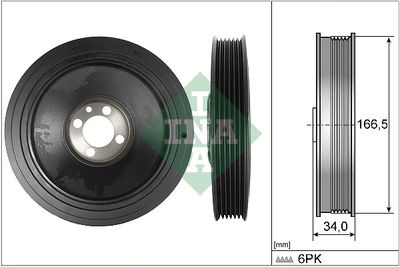Belt Pulley, crankshaft Schaeffler INA 544 0150 10