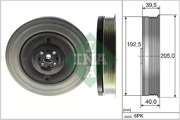 Schaeffler INA 544 0503 10 Belt Pulley, crankshaft