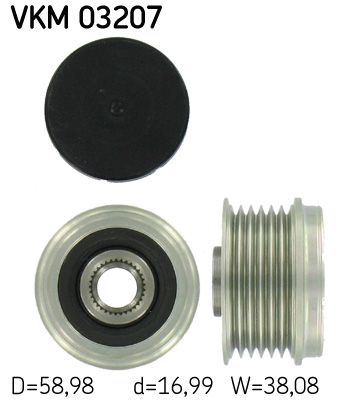 SKF VKM 03207 Alternator Freewheel Clutch
