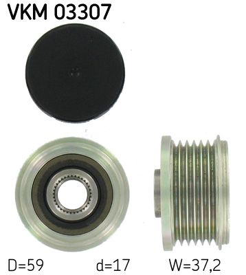 SKF VKM 03307 Alternator Freewheel Clutch