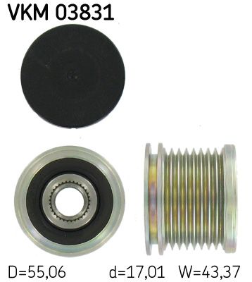 Alternator Freewheel Clutch SKF VKM 03831