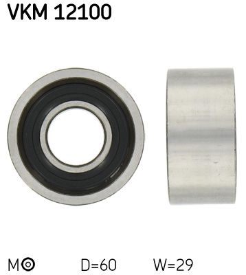 Tensioner Pulley, timing belt SKF VKM 12100