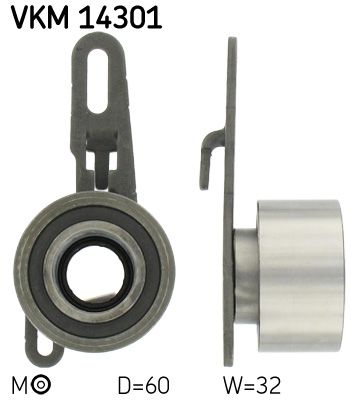 SKF VKM 14301 Tensioner Pulley, timing belt