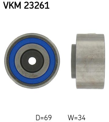 Deflection Pulley/Guide Pulley, timing belt SKF VKM 23261