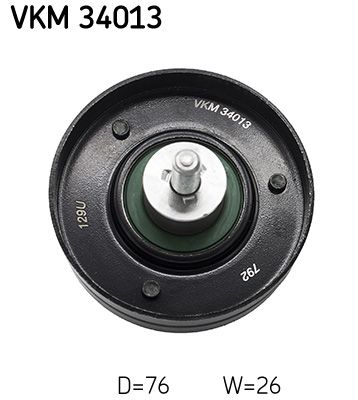 Deflection/Guide Pulley, V-ribbed belt SKF VKM 34013
