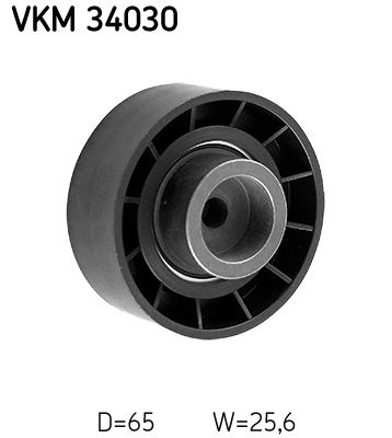 SKF VKM 34030 Deflection/Guide Pulley, V-ribbed belt