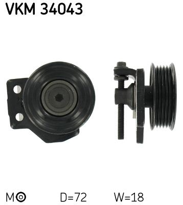 SKF VKM 34043 Belt Tensioner, V-ribbed belt