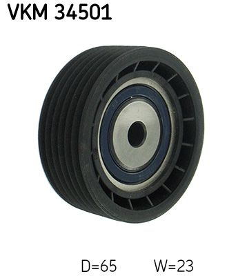 Deflection/Guide Pulley, V-ribbed belt SKF VKM 34501