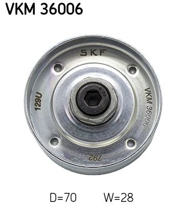 SKF VKM 36006 Deflection/Guide Pulley, V-ribbed belt