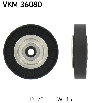 SKF VKM 36080 Deflection/Guide Pulley, V-ribbed belt