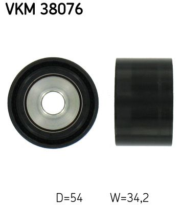 Deflection/Guide Pulley, V-ribbed belt SKF VKM 38076