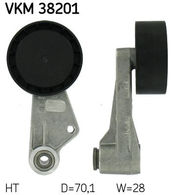 Belt Tensioner, V-ribbed belt SKF VKM 38201