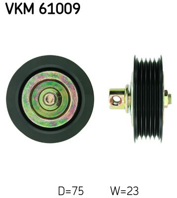 SKF VKM 61009 Deflection/Guide Pulley, V-ribbed belt