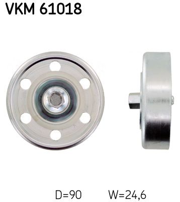 Deflection/Guide Pulley, V-ribbed belt SKF VKM 61018