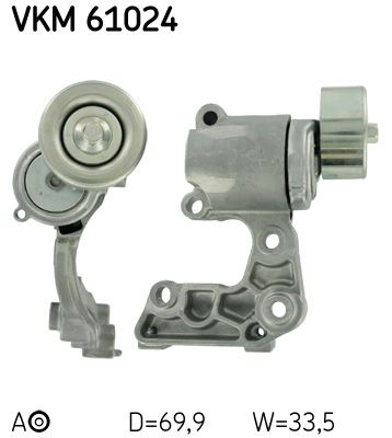 Belt Tensioner, V-ribbed belt SKF VKM 61024
