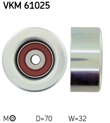 SKF VKM 61025 Deflection/Guide Pulley, V-ribbed belt