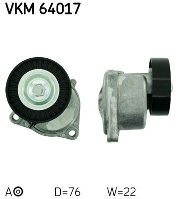 SKF VKM 64017 Belt Tensioner, V-ribbed belt