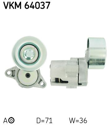 SKF VKM 64037 Belt Tensioner, V-ribbed belt