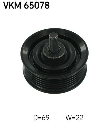 SKF VKM 65078 Deflection/Guide Pulley, V-ribbed belt