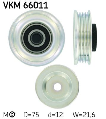 Belt Tensioner, V-ribbed belt SKF VKM 66011