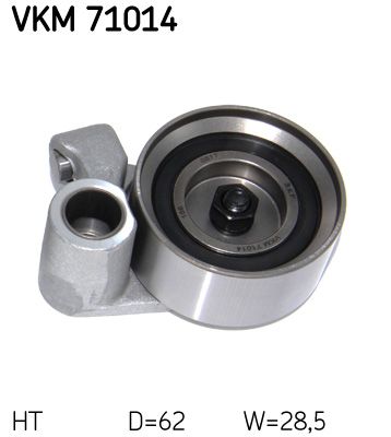Tensioner Pulley, timing belt SKF VKM 71014