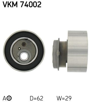 Tensioner Pulley, timing belt SKF VKM 74002