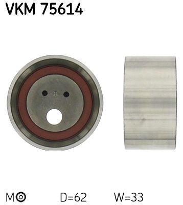 Tensioner Pulley, timing belt SKF VKM 75614