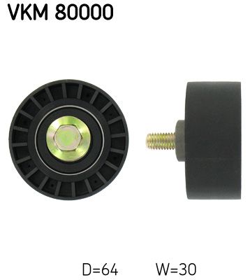 Deflection Pulley/Guide Pulley, timing belt SKF VKM 80000
