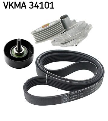 SKF VKMA 34101 V-Ribbed Belt Set